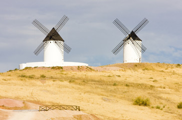 Fototapeta na wymiar wiatraki, Alcazar de San Juan, Kastylia-La Mancha, Hiszpania