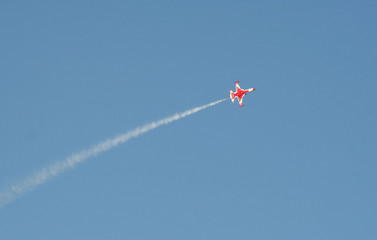 Acrobacy fighter plane