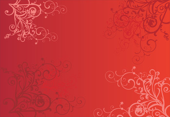 red abstract background with circles
