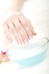 Healthy hands and perfect french manicure