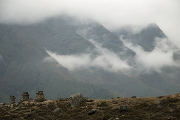 Fototapeta na wymiar Berge des Himalaja, Nepal