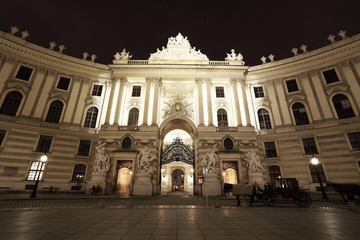 Fototapeta na wymiar Night view of Wien