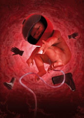 Motard né - bébé moto