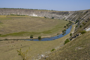 View from Rupester Monastery in Orhei Vechi, Moldova