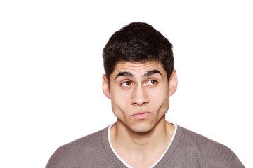 happy young casual man portrait