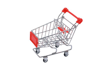 Shopping cart isolated on white background