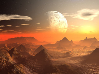 Obraz premium Valley of the Alien Kings