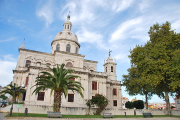 Fototapeta na wymiar Kościół Pamięci w Ajuda, Lizbona
