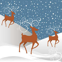 Rudolph the Red-nosed Reindeer Christmas Background