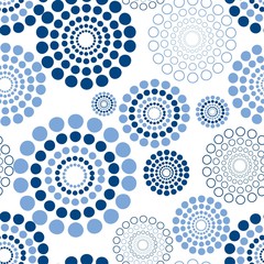 Stylish colored pattern for modern blue background