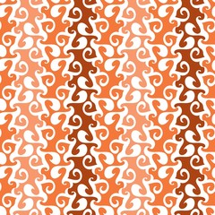 Seamless brown ornament vector pattern