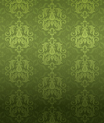 Luxury green ornamental pattern
