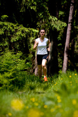 Obraz na płótnie Canvas jogging woman