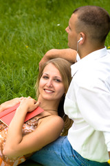 young couple relaxing