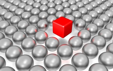 Konzept Innovation, business, Isolation