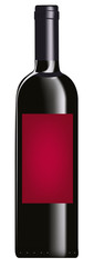 red botle of wine