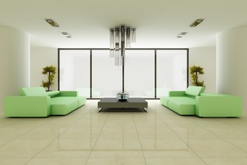 3d render a modern living room