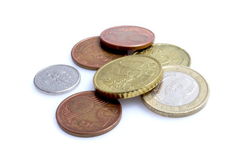 Euro coins