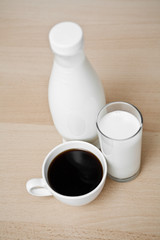milk and coffee