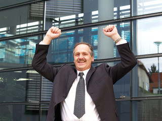 Geschäftsmann der Gewinner