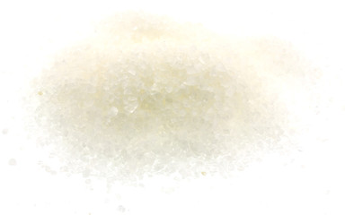 Fototapeta na wymiar tas cristaux gros sel fond blanc