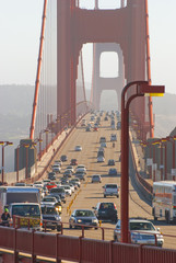 Traffic on Golden Gate Bridge, San Francisco