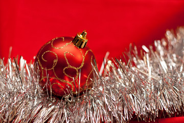 Red christmas ball
