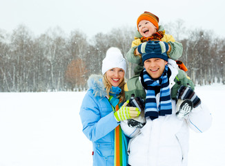 happy family outdoor