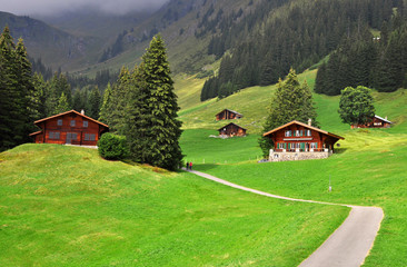 Grindelwald im Berner Oberland, Alpen in der Schweiz