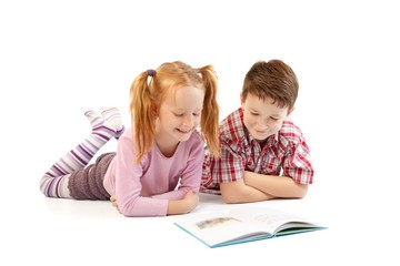 Fototapeta na wymiar Children with book