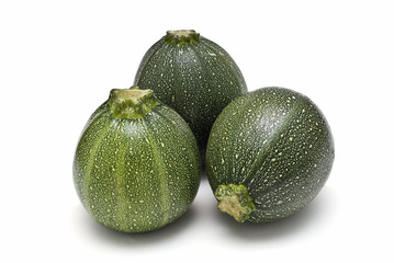 Tres calabacines para rellenar.