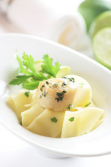 Tagliatelle and Scallop