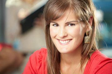 Fototapeta premium Happy businesswoman