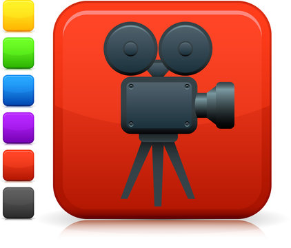 Video /film camera on square button