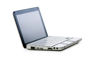 Netbook isolated on the white background