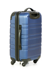 Blue case isolated on the white background