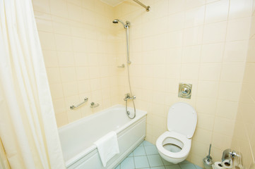 Toilet in the bathroom