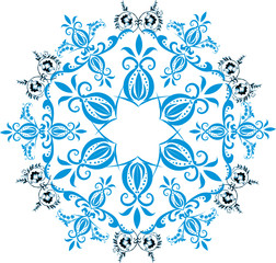 blue star decoration illustration