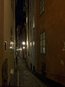 Fototapeta Colorful back alley