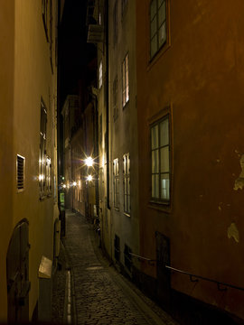 Fototapeta Colorful back alley