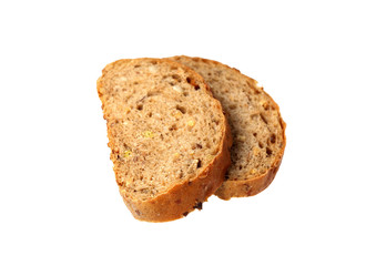 Two pieces of the Borodino bread