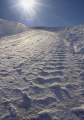 snow on the road