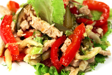 Salad with chicken