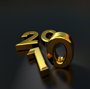 2010 gold black