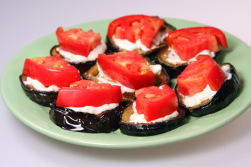 Appetizing dietetic food - aubergines