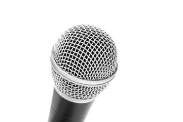 Microphone isolated on white
