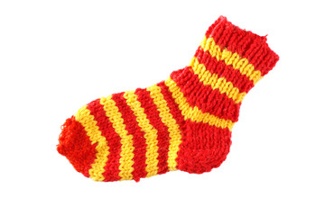 Colorful wool sock