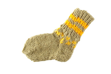 Colorful wool sock