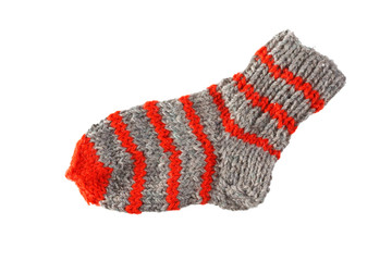 Colorful wool sock