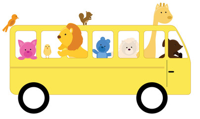 animals on school bus